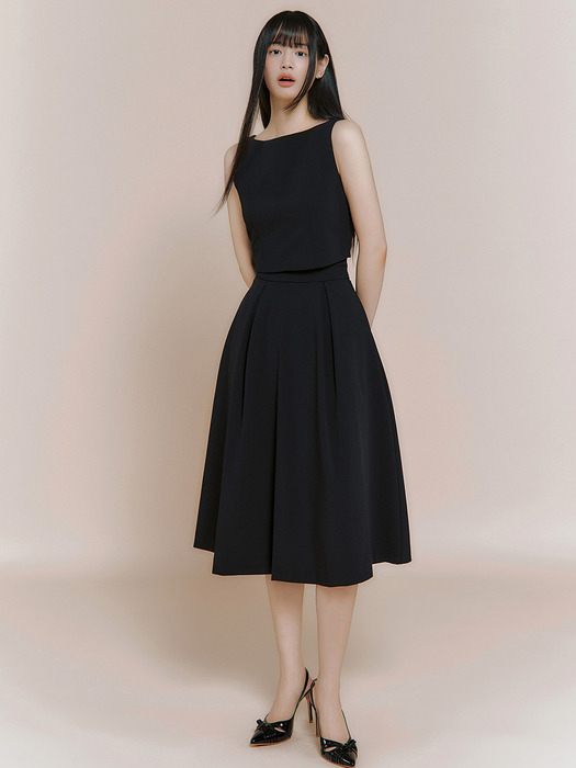 Illona midi flare skirt(2colors)