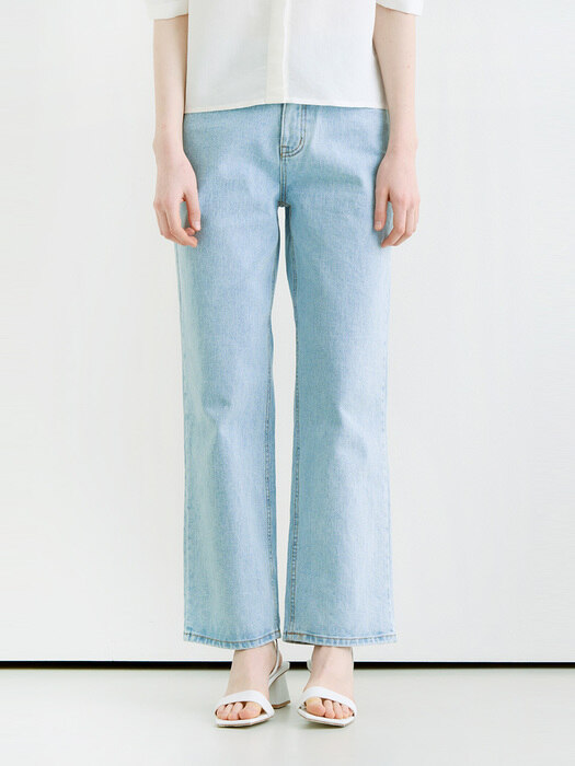 Spark straight fit denim pants - light blue