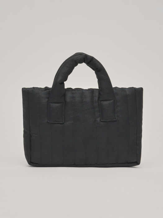 Suede Mini Padding Bag (Black)