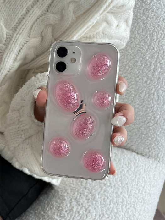 IPHONE CASE GLITTER PINK_HANDMADE COLLECTION