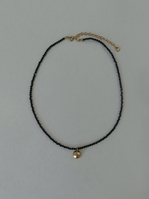 bumpy spinel necklace - gold