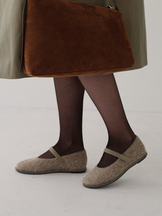 Danghye mary jane shoes Boucle Light brown