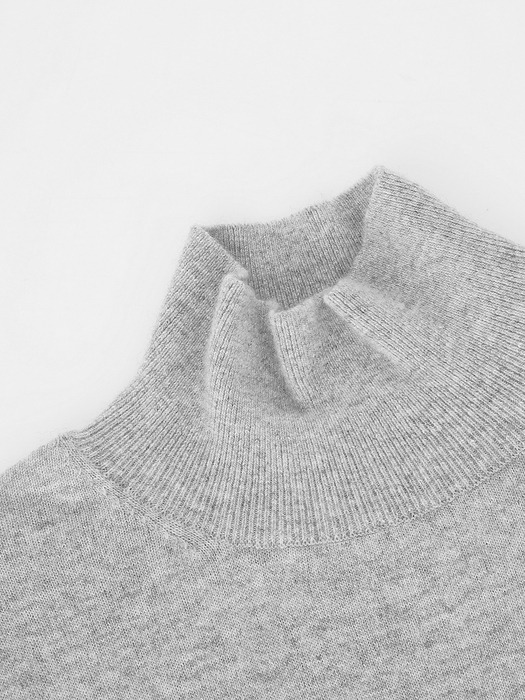 Wool soft turtleneck Knit (Aqua marine)