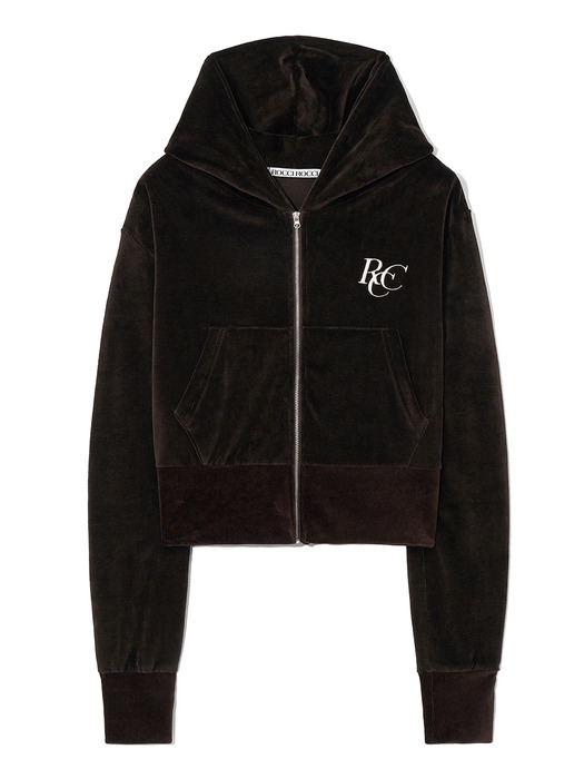 RCC Velour Hoodie Zipup [BROWN]