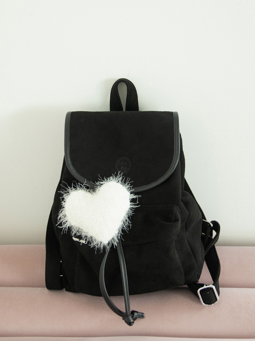 suede backpack_black