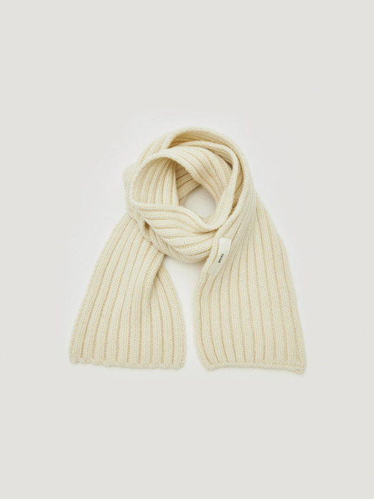 Cashmere Blended muffler (Ivory)