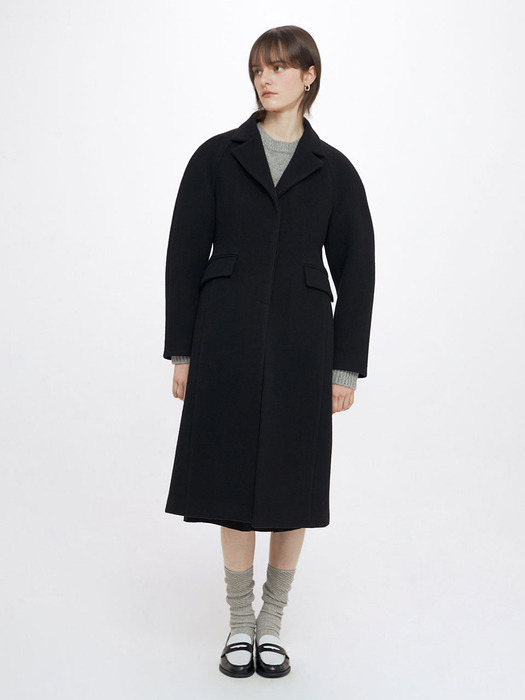 Hourglass Coat in Black VW3WH027-10