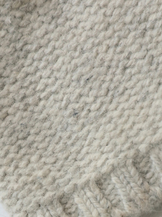 Alpaca knit beanie (Gray)