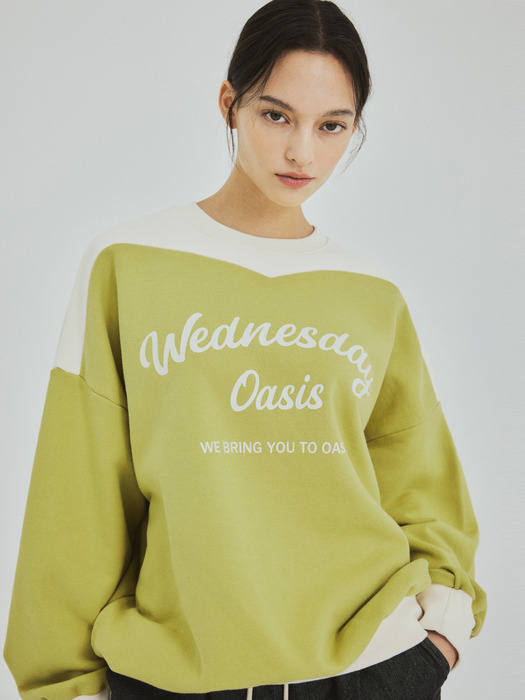 W/Signature Incision Pullover Sweatshirt(3color)