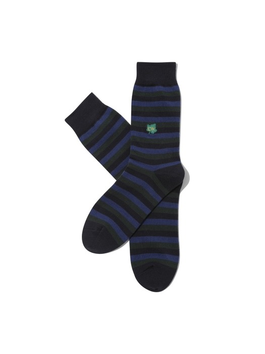 stripe embroidery socks _CALAX24215NYX