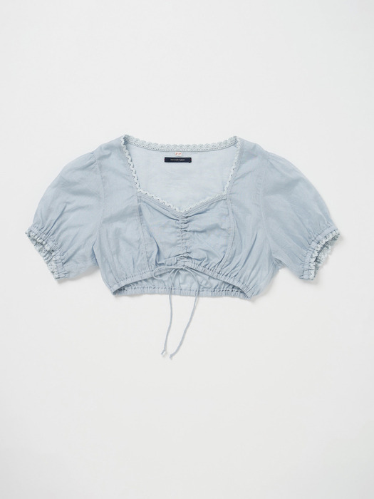Via Holiday cropped blouse