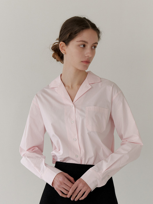 DOUBLE COLLAR SHIRT_PINK