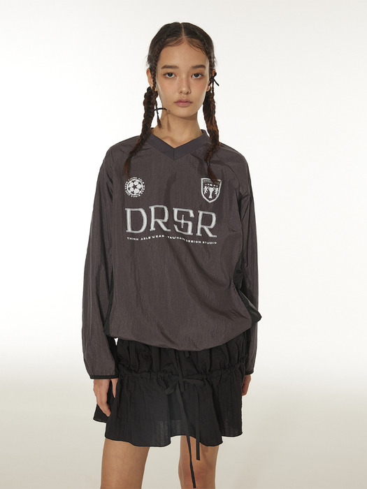 DS GLOSSY SOCCER TEE - CHARCOAL