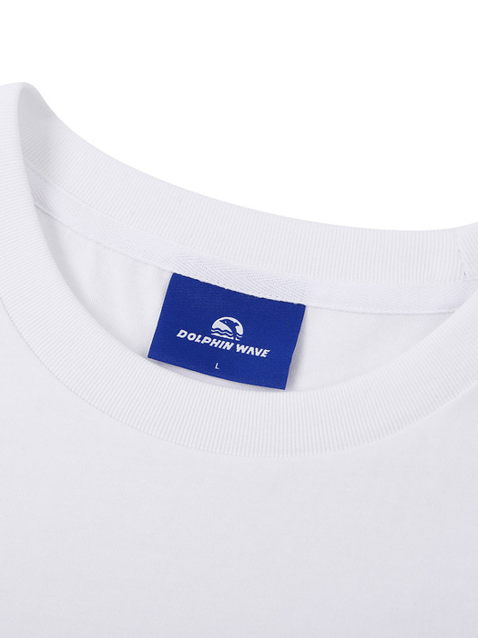 [세트]돌핀 아치로고 티셔츠 화이트 화이트 2팩 DOLPHIN ARCH LOGO T-SHIRTS WHITE 2PACK