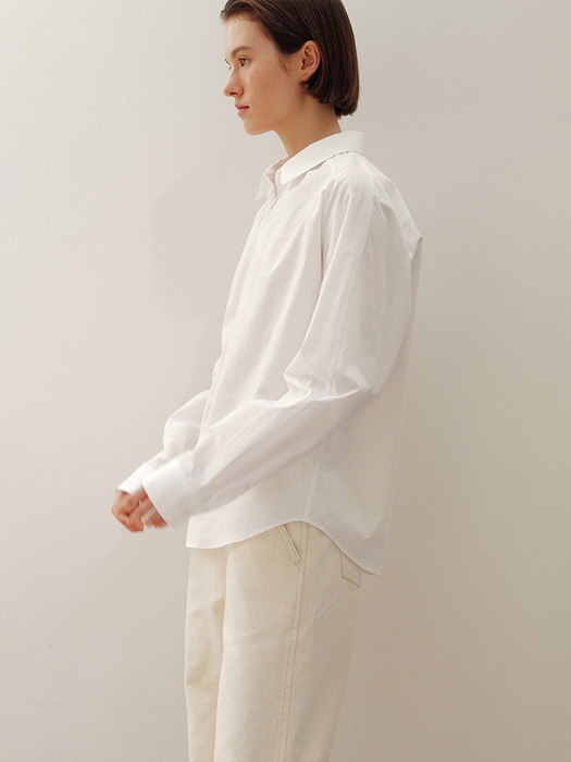 Relaxed cotton denim (ivory)