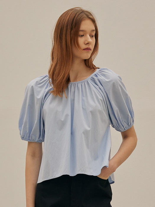 INES SHIRRING BLOUSE (3colors)