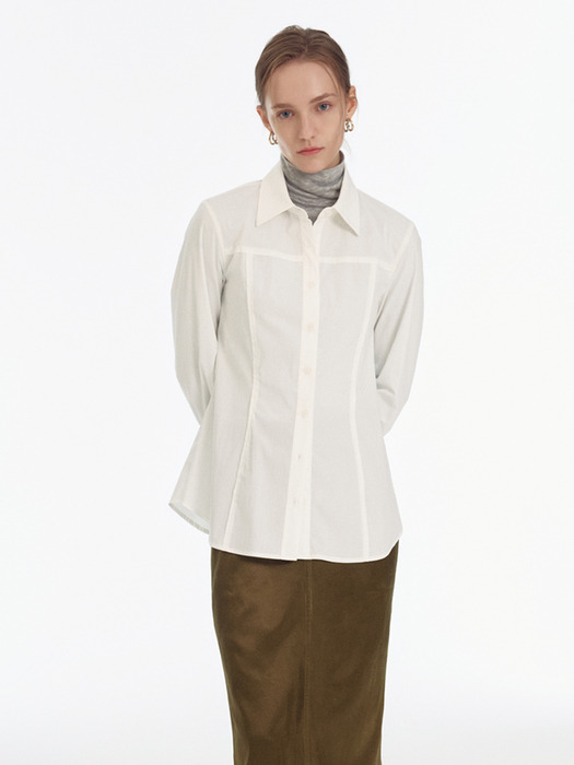 Slim Line Pleats Shirt