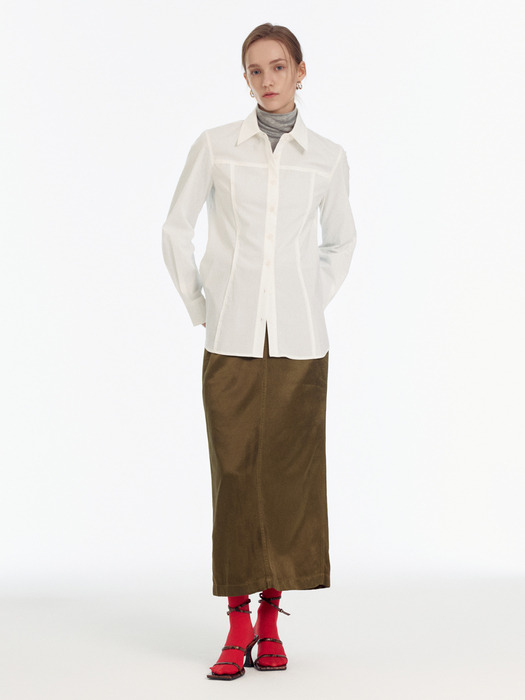 Slim Line Pleats Shirt