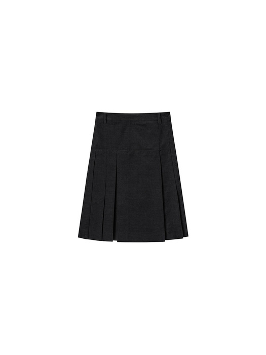 Corduroy Midi Pleats Skirt VC2499SK903M