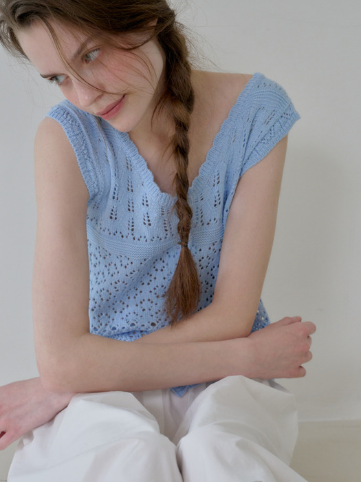 Crochet Knit Vest