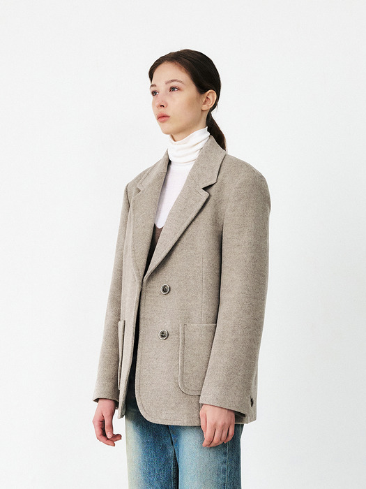 TFF WOOL OUT POCKET BLAZER_OAT-GREY