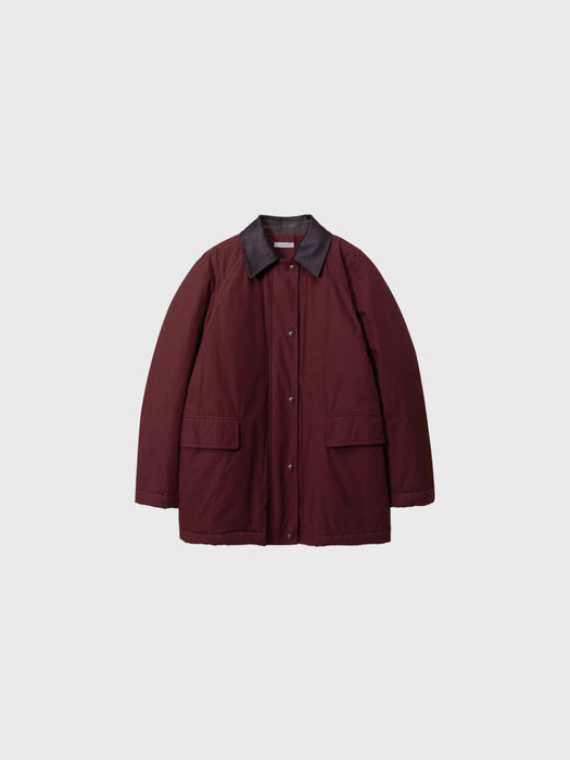 [단독] Coated cotton work jacket (wine / brown / black)