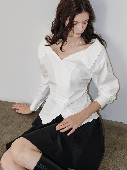 [New컬러추가]Lautre Amanda White Off shirts