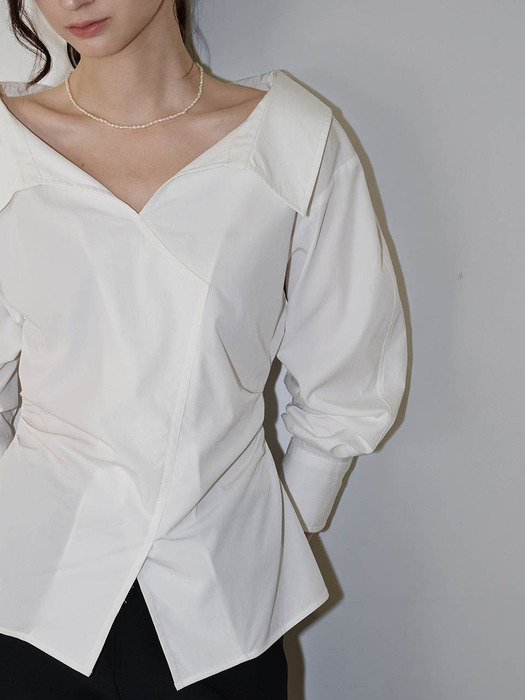 [New컬러추가]Lautre Amanda White Off shirts