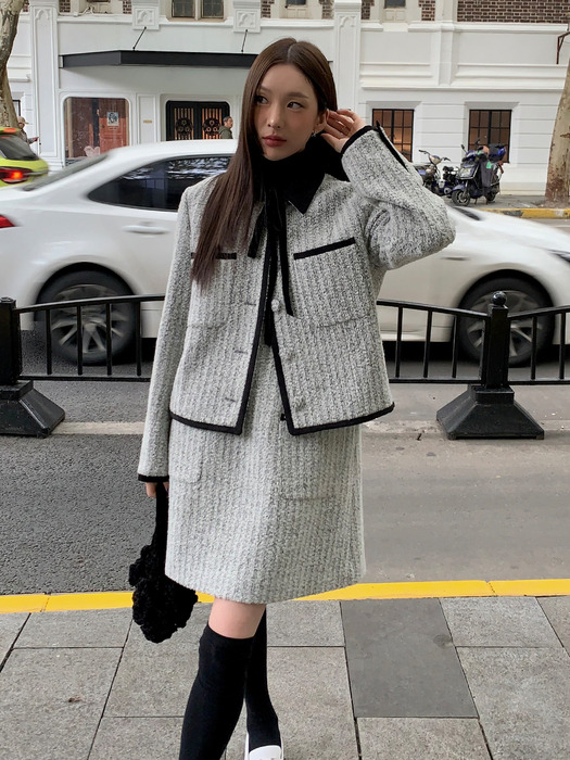 [연지 PICK] Velvet Collar Wool Jacket VC2499JK907M