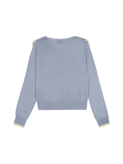 RIBBON SAILOR KNIT (LIGHT BLUE)