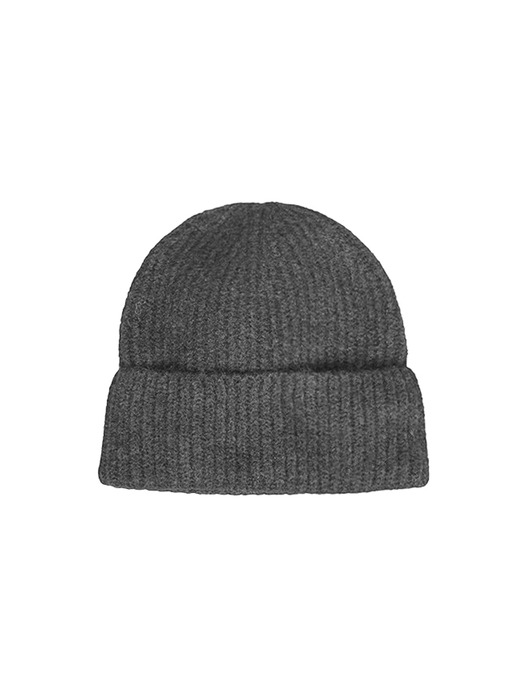 Ribbon Detail Beanie - Grey