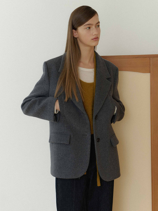 클래식 울 캐시미어 자켓 NEW5XJA22_1F