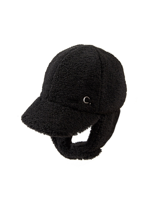 [24FW clove] Teddy Hat_Men (Black)