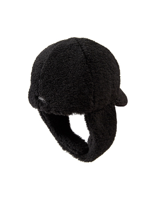 [24FW clove] Teddy Hat_Men (Black)