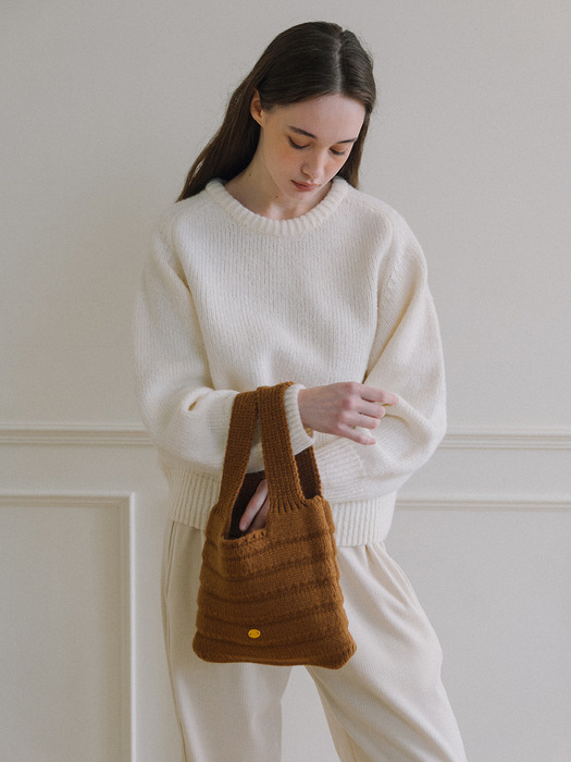 Origins Knit Bag - Brown