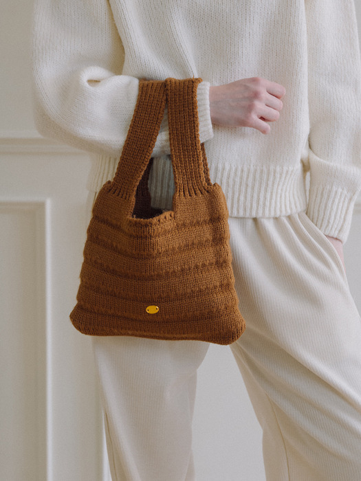 Origins Knit Bag - Brown