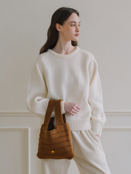 Origins Knit Bag - Brown