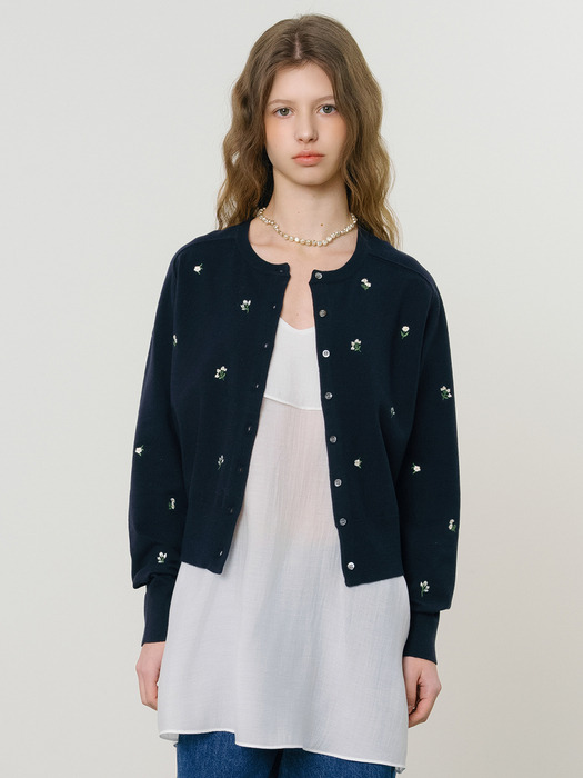 [단독] D Charlie Flower Pattern Cardigan_2colors