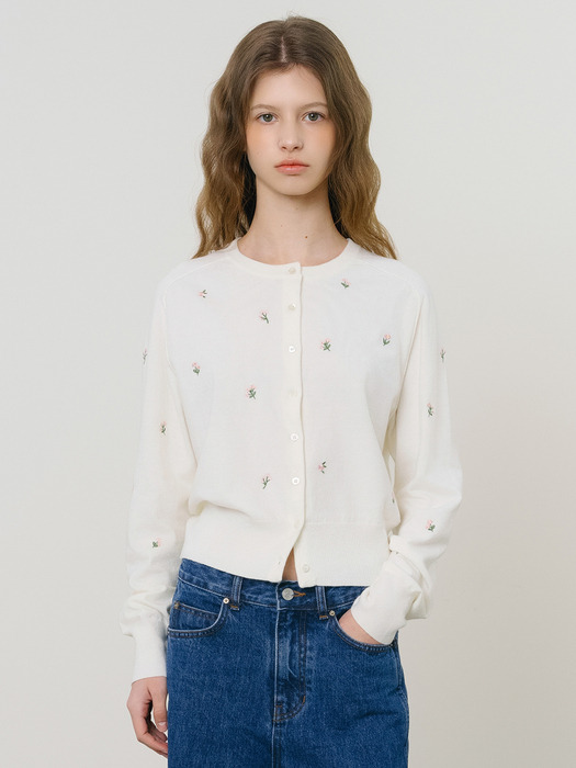 [단독] D Charlie Flower Pattern Cardigan_2colors