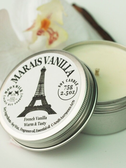 SOY CANDLE Tin case 캠핑