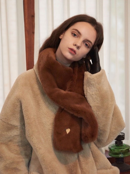 Vichy Fake Fur Muffler (6color)