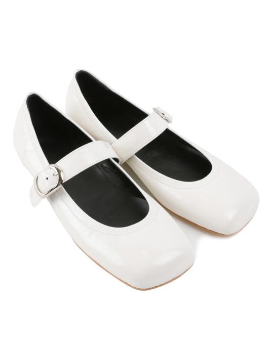 Square marryjane flat shoes 