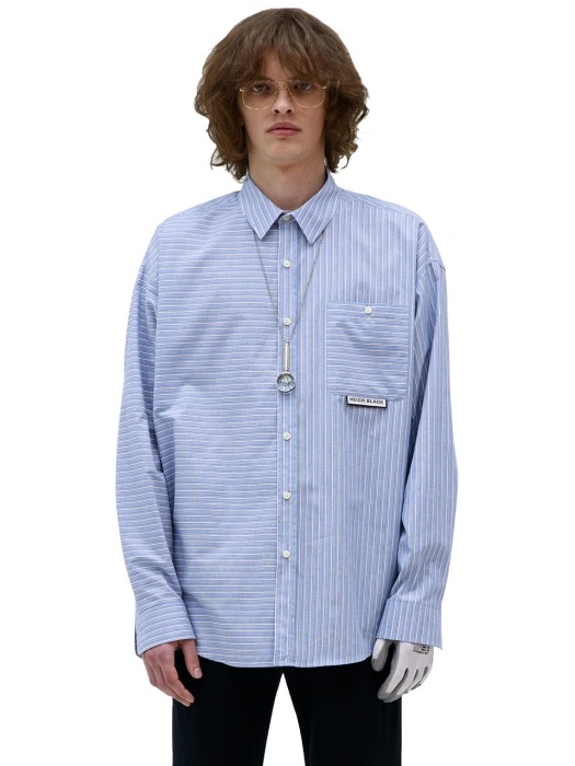 3WAY STRIPE SHIRTS(BLUE)