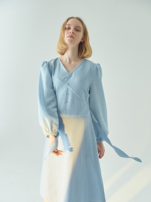 Linen skyblue onepiece