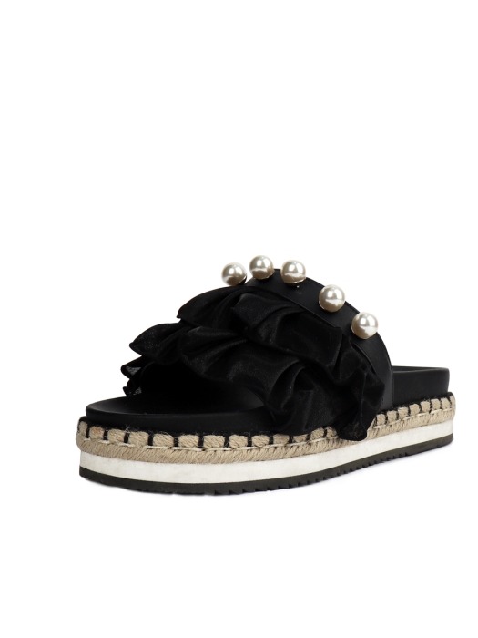 Dazzling Marie SU(slide)_Black/Black ruffle