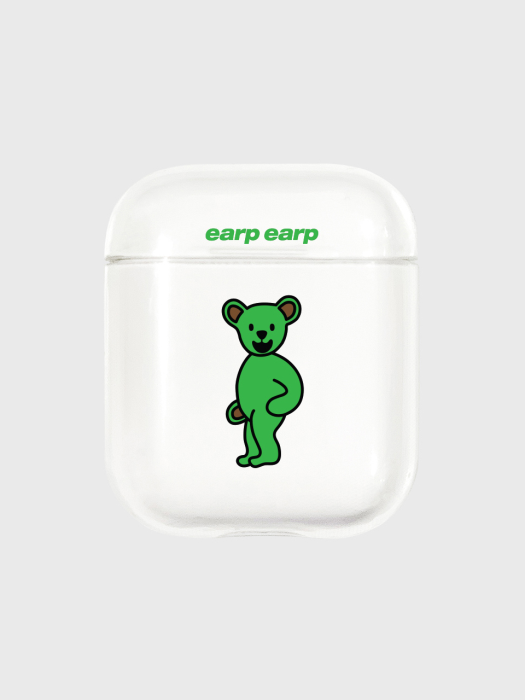 Green hi bear-clear(Air pods)
