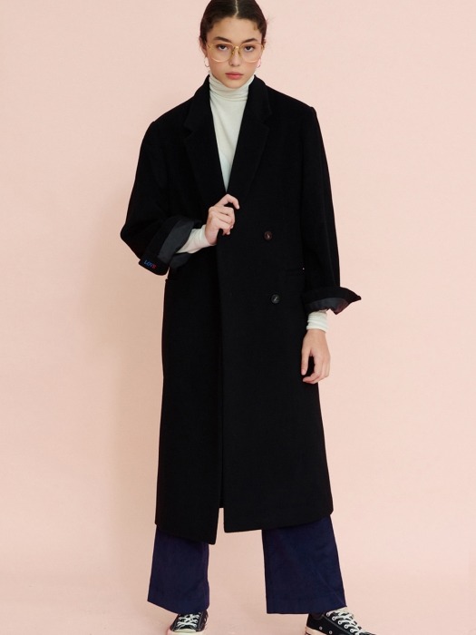 LETTER TAILORED CASHMERE COAT