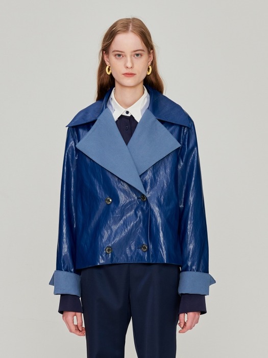 Eco-Leather Jacket_Blue