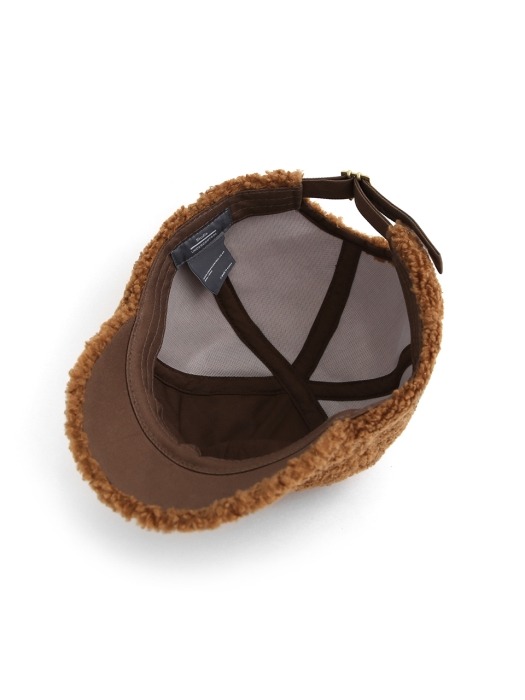 SHORT VISOR BALL CAP / POODLE / CARAMEL