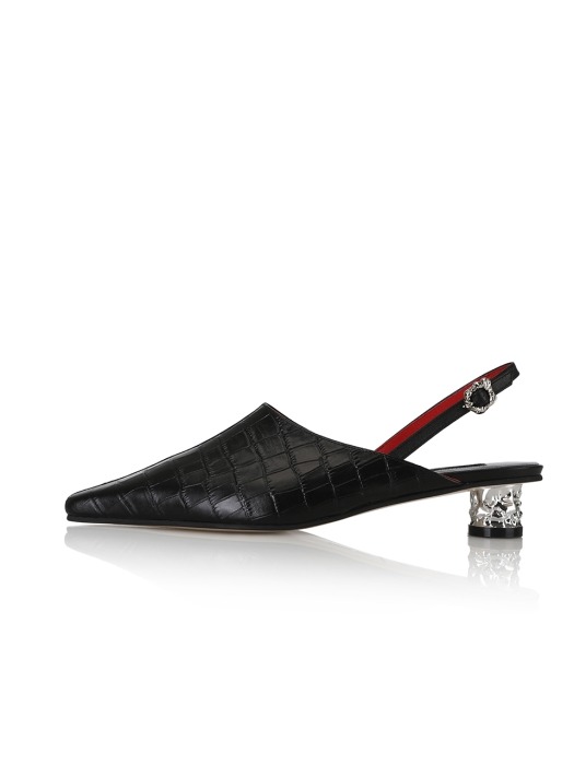 Corn sandals / 20RS-S419 Black+Black croc